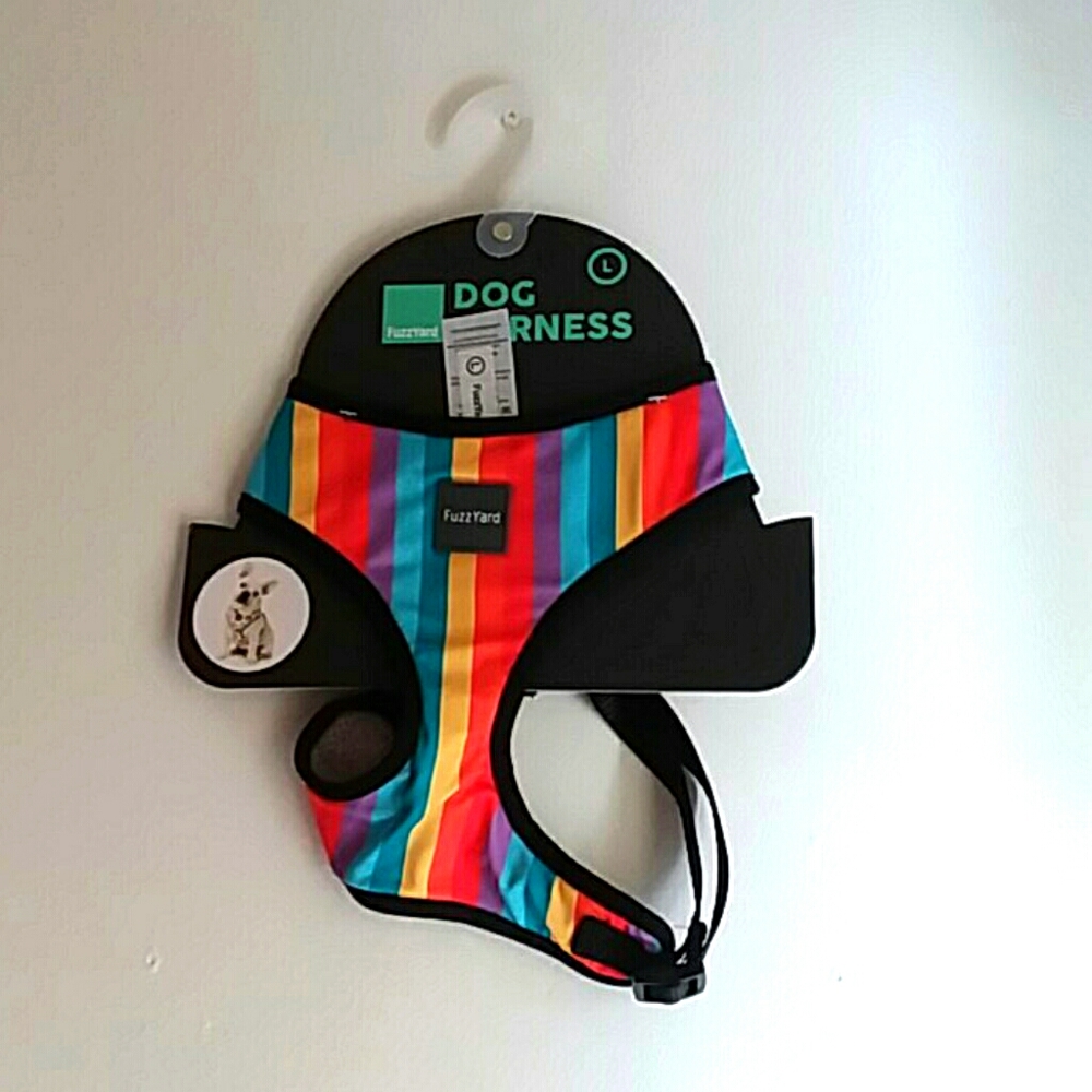 HP🎉 Pride FuzzYard Dog Harness Rainbow S or L nwt